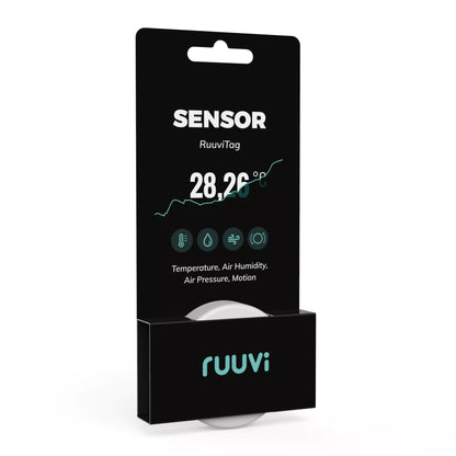 RuuviTag Wireless Bluetooth Sensor (4in1) เซนเซอร์ตรวจวัดสภาวะแวดล้อม อุณหภูมิ ความชื้น ความดันอากาศ การเคลื่อนไหว